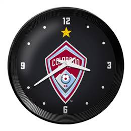 Colorado Rapids: Ribbed Frame Wall Clock