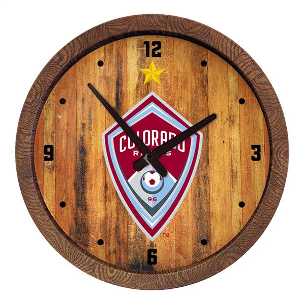 Colorado Rapids: "Faux" Barrel Top Clock  