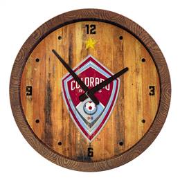 Colorado Rapids: Weathered "Faux" Barrel Top Clock  