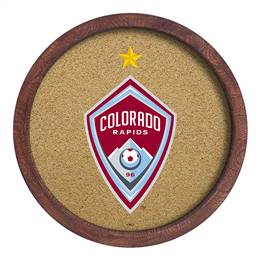 Colorado Rapids: "Faux" Barrel Framed Cork Board  