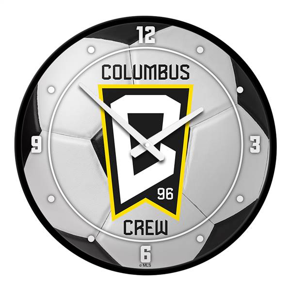 Columbus Crew: Soccer Ball - Modern Disc Wall Clock