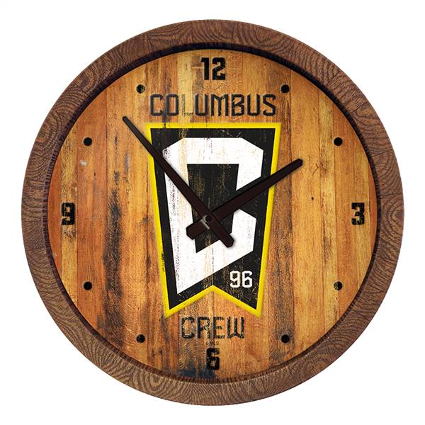 Columbus Crew: Weathered "Faux" Barrel Top Clock  
