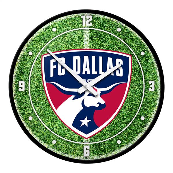 FC Dallas: Pitch - Modern Disc Wall Clock