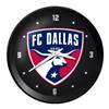 FC Dallas: Ribbed Frame Wall Clock