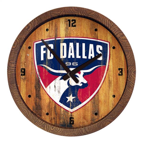 FC Dallas: Weathered "Faux" Barrel Top Clock  