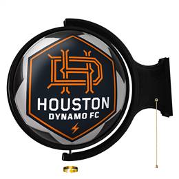 Houston Dynamo: Soccer Ball - Original Round Rotating Lighted Wall Sign  