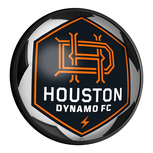 Houston Dynamo: Soccer - Round Slimline Lighted Wall Sign