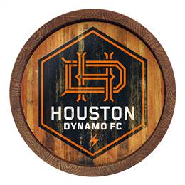 Houston Dynamo: Weathered "Faux" Barrel Top Sign  