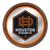 Houston Dynamo: Barrel Top Framed Mirror Mirrored Wall Sign