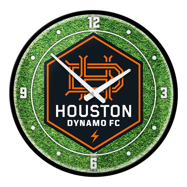 Houston Dynamo: Pitch - Modern Disc Wall Clock