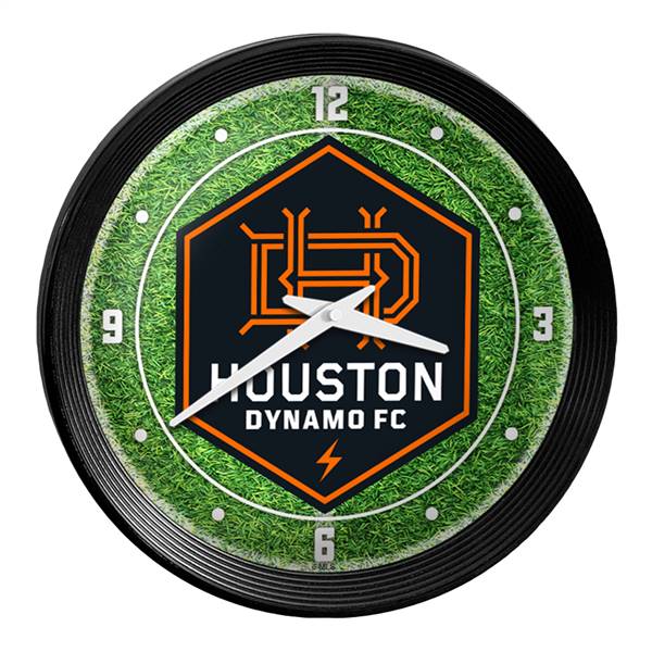 Houston Dynamo: Pitch - Ribbed Frame Wall Clock