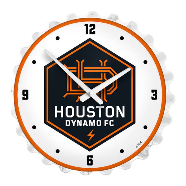Houston Dynamo: Bottle Cap Lighted Wall Clock