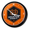 Houston Dynamo: Retro Lighted Wall Clock