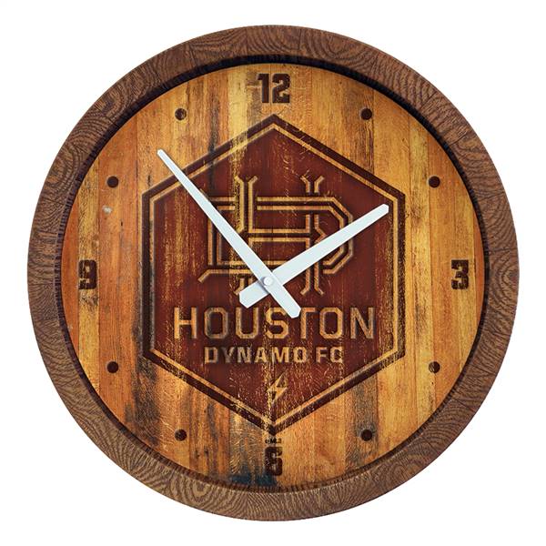 Houston Dynamo: Branded "Faux" Barrel Top Clock  