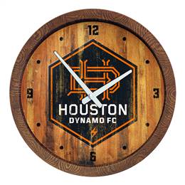 Houston Dynamo: Weathered "Faux" Barrel Top Clock  