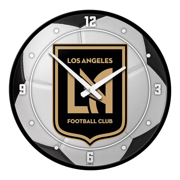 Los Angeles Football Club: Soccer Ball - Modern Disc Wall Clock