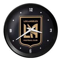 Los Angeles Football Club: Ribbed Frame Wall Clock