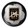 Los Angeles Football Club: Soccer Ball - Ribbed Frame Wall Clock