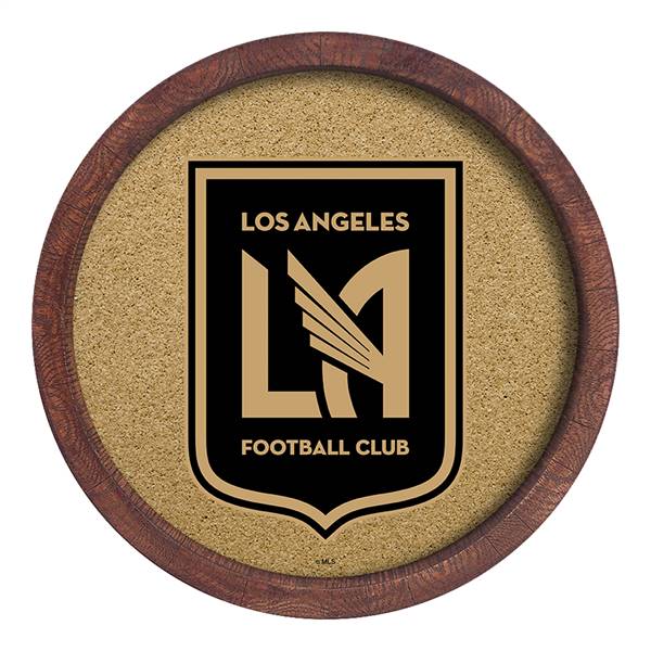 Los Angeles Football Club: "Faux" Barrel Framed Cork Board  
