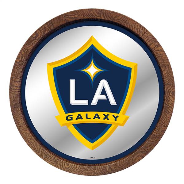 LA Galaxy: Barrel Top Framed Mirror Mirrored Wall Sign