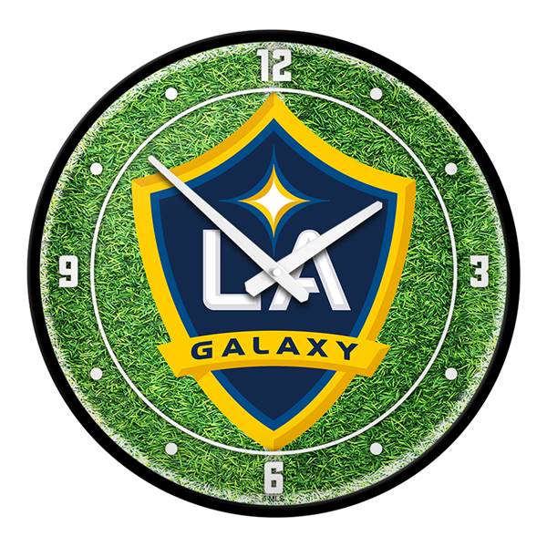 LA Galaxy: Pitch - Modern Disc Wall Clock