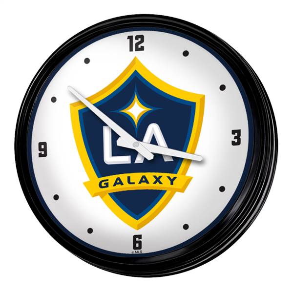 LA Galaxy: Retro Lighted Wall Clock