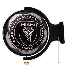 Inter Miami CF: Soccer Ball - Original Round Rotating Lighted Wall Sign