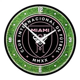 Inter Miami CF: Pitch - Modern Disc Wall Clock