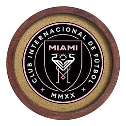 Inter Miami CF: "Faux" Barrel Framed Cork Board  