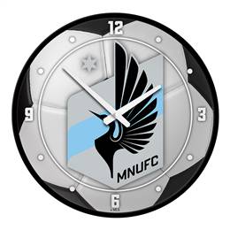 Minnesota United FC: Soccer Ball - Modern Disc Wall Clock