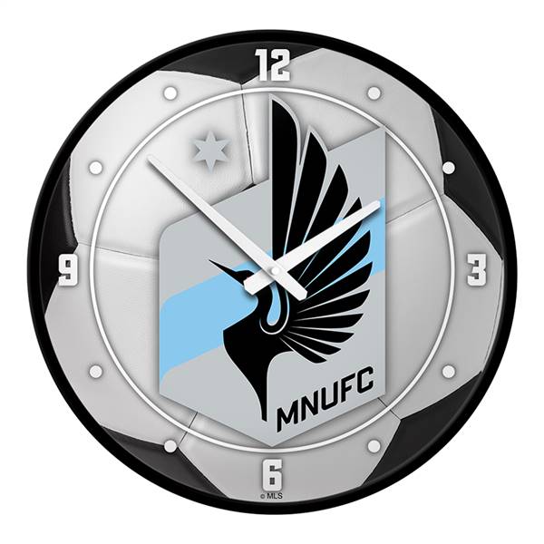 Minnesota United FC: Soccer Ball - Modern Disc Wall Clock