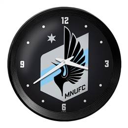 Minnesota United FC: Ribbed Frame Wall Clock