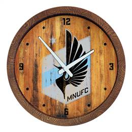 Minnesota United FC: Weathered "Faux" Barrel Top Clock  