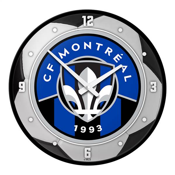 CF Montreal: Soccer Ball - Modern Disc Wall Clock