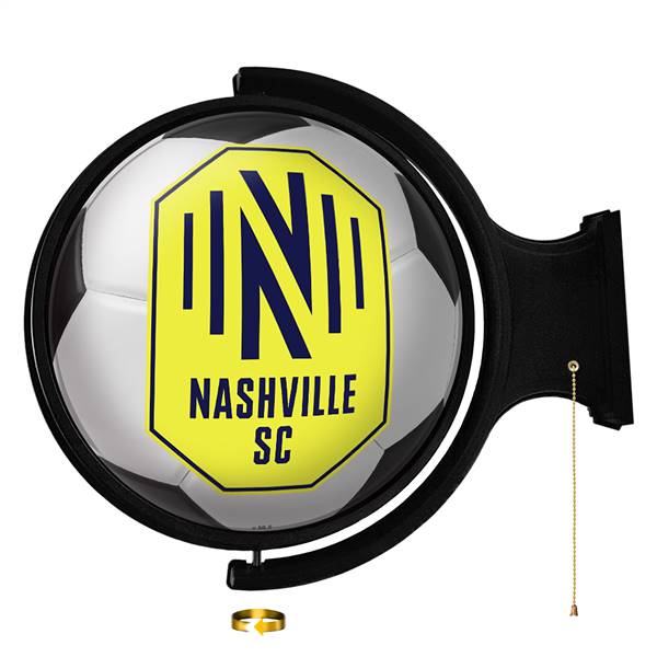 Nashville SC: Soccer Ball - Original Round Rotating Lighted Wall Sign  