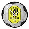 Nashville SC: Soccer Ball - Modern Disc Wall Clock
