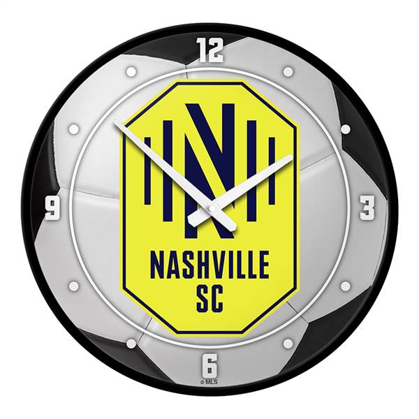 Nashville SC: Soccer Ball - Modern Disc Wall Clock