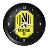 Nashville SC: Ribbed Frame Wall Clock