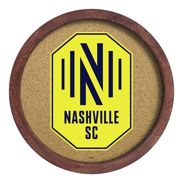 Nashville SC: "Faux" Barrel Framed Cork Board  