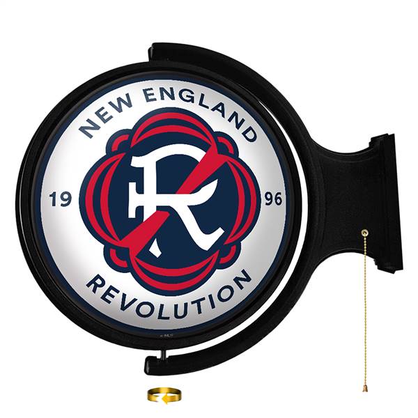 New England Revolution: Original Round Rotating Lighted Wall Sign