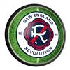 New England Revolution: Pitch - Round Slimline Lighted Wall Sign