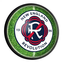 New England Revolution: Pitch - Round Slimline Lighted Wall Sign