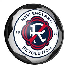 New England Revolution: Soccer - Round Slimline Lighted Wall Sign