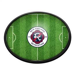 New England Revolution: Pitch - Oval Slimline Lighted Wall Sign