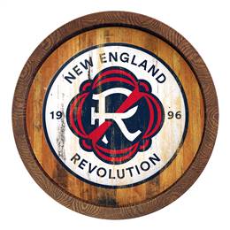 New England Revolution: Weathered "Faux" Barrel Top Sign  