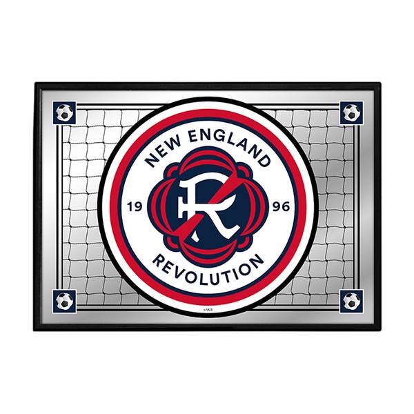 New England Revolution: Team Spirit - Framed Mirrored Wall Sign