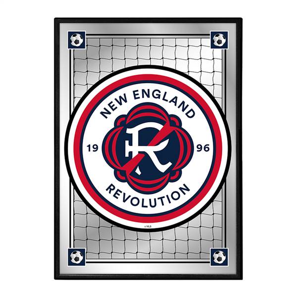 New England Revolution: Team Spirit - Framed Mirrored Wall Sign