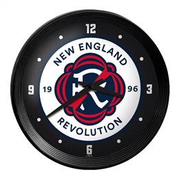 New England Revolution: Ribbed Frame Wall Clock