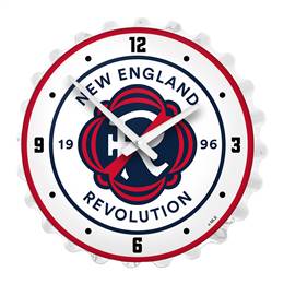 New England Revolution: Bottle Cap Lighted Wall Clock