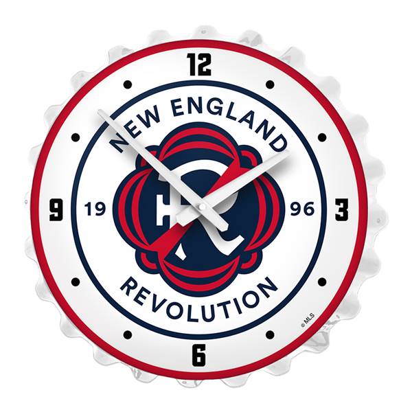 New England Revolution: Bottle Cap Lighted Wall Clock
